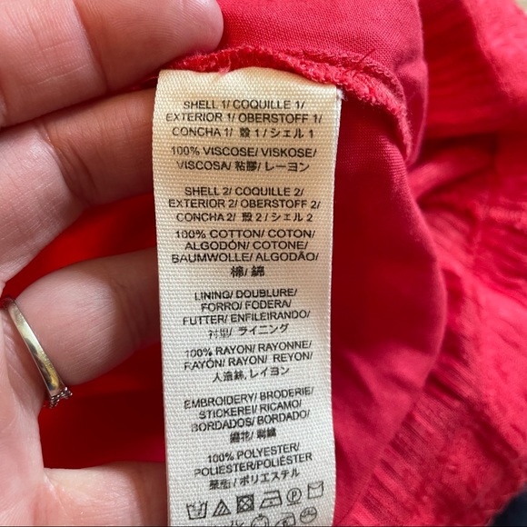 Free People birds of a feather embroidered mini dress size 6 - Picture 13 of 14